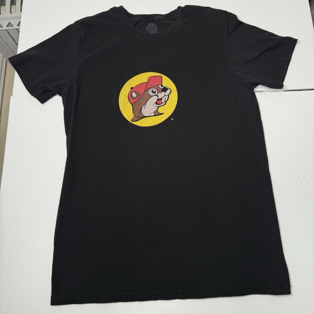 Buc-ee's Peace Love T-Shirt‎ Women's Medium Black Graphic Tee REA